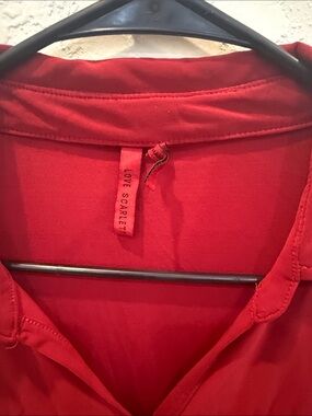 Love Scarlet Red Blouse